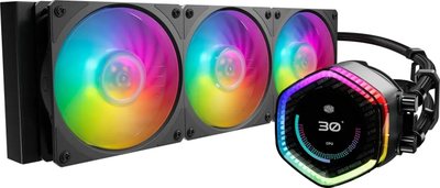 Ftohës procesori uji Cooler Master MasterLiquid 360 ION, radiator 360 mm, 3x 12 cm ARGB, i zi