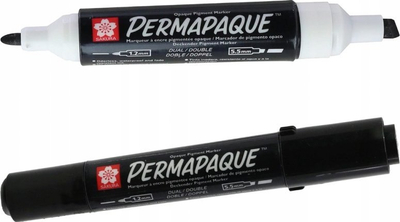 Marker Sakura Permapaque Double Tip, me dy maja, i zi