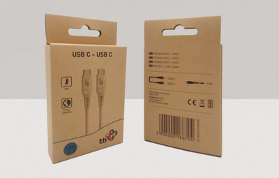 Kabllo USB TB Print USB C në USB C, 1 m, bezhë