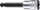 Bit çelësi Stahlwille 54KK, 1/2", hex ball end 5mm, argjendt