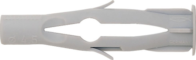 Tiple universal Fischer FU 8x50, plastik, 50 copë, gri