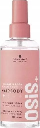 Sprej flokësh Schwarzkopf Osis+ Hairbody, volumizues, 200 ml, transparent