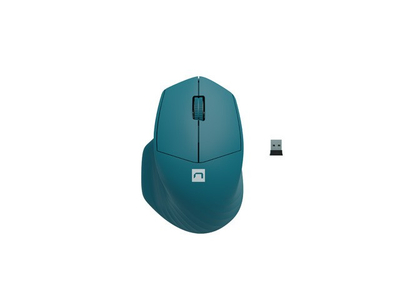 Mouse wireless Natec Siskin 2, 1600 DPI, BT 5.0 edhe 2.4GHz, blu