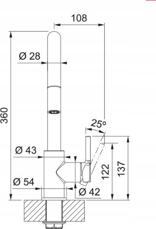 Rubinet kuzhine me pipëz tërheqëse, rrotullim 150°, dush 150 cm, krom