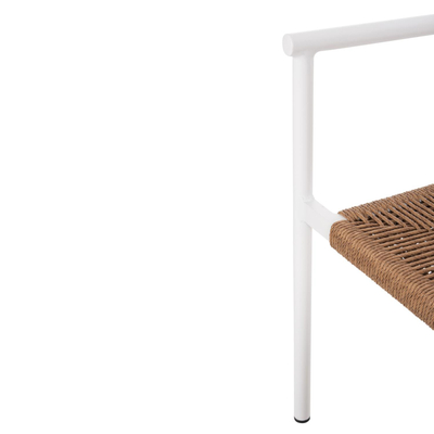 Karrige Ster prej alumini 55,5x53x78Hcm (HM5786.11), bardhë/ bezhë