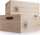 Kuti për sistemim Storage Box with Handle, me doreshka anash, dizajn i bukur dekorativ, gri