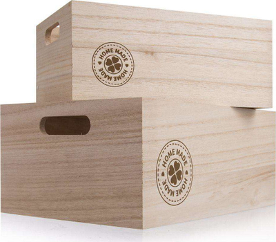 Kuti për sistemim Storage Box with Handle, me doreshka anash, dizajn i bukur dekorativ, gri