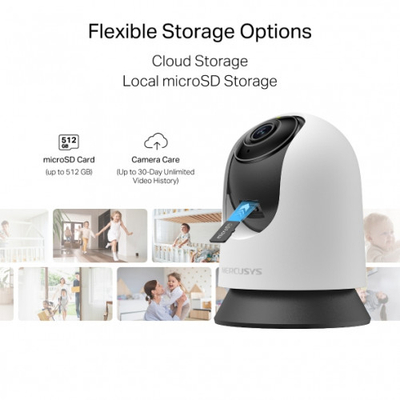 Kamerë sigurie Mercusys MC230, 3K, WiFi, e bardhë