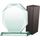 Trofe xhami Tryumf G020, 19.5 cm, me kuti, transparent