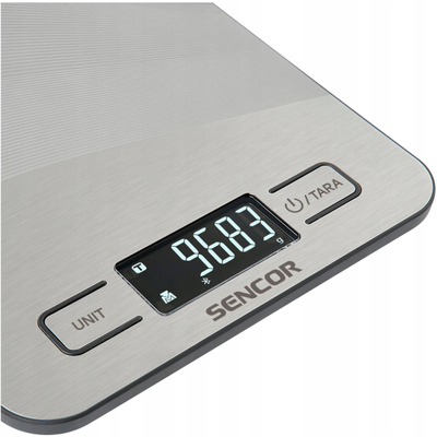 Peshore kuzhine Sencor SKS 8080, dixhitale, 10kg, ngjyrë argjendi