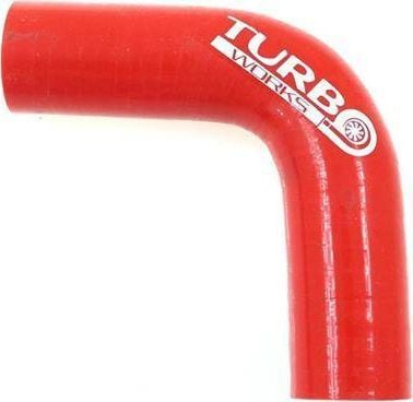 Reduktor silikoni TurboWorks G, 90°, 25-38mm, i kuq