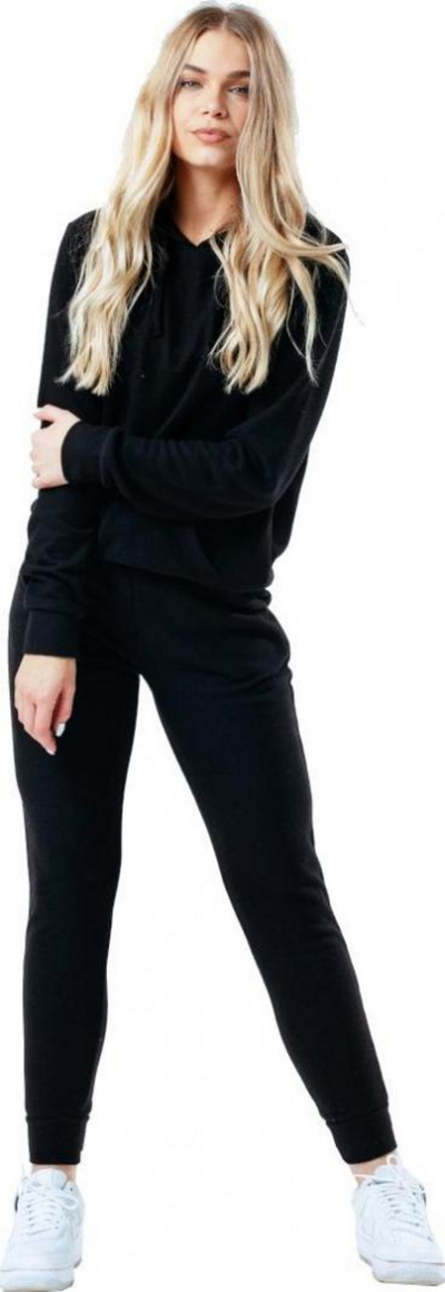 Set duks dhe tuta për femra Justhype Faux Knit HYKNITSET003, nr. 10, të zeza