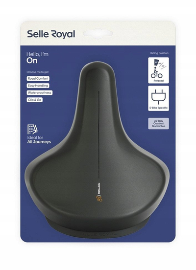 Selë biçiklete Selle Royal ON Open, xhel Royalgel, ergonomike, e zezë