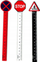 Vizore Adar Traffic Sign, set 36 copë, 12 cm, me ngjyra