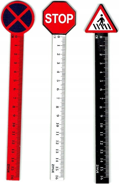 Vizore Adar Traffic Sign, set 36 copë, 12 cm, me ngjyra