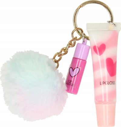 Set kozmetik Create It! me varëse çelësash dhe lip gloss, për fëmijë, ngjyra të përziera