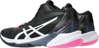 Atlete volejbolli Asics Sky Elite FF MT 2 W për goca, të zeza me rozë
