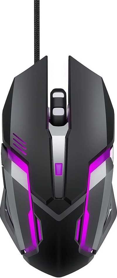 Maus gaming me kabllo Lexip Kiru X, sensor optik, drita LED, i zi