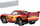 Makine lodër Disney Pixar Cars Lightning McQueen NASCAR 95, metal, e kuqe
