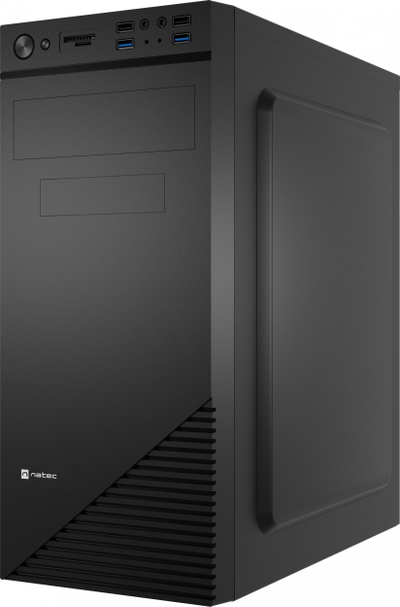 Kuti kompjuteri Natec Cabassu G2 NPC-2024, midi tower, USB 3.0, e zezë