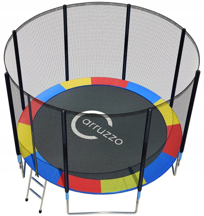 Mbulesë mbrojtëse për trampolinë, 12ft 374 cm, shkumë 2 cm, shumëngjyrshe