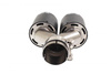 Насадка ауспух SLIDE Double Exhaust, влез 63.5mm, излез 89mm, не'рѓосувачки челик