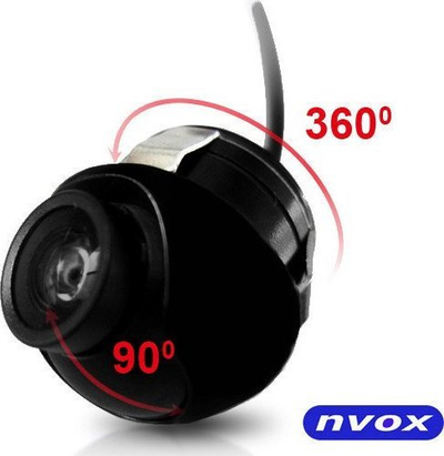Kamerë parkimi Nvox CM360 NTSC, kënd 120°, rrotullim 360°, e zezë