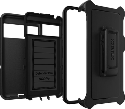 Mbështjellës telefoni OtterBox Defender Series Pixel 8, mbrojtje e fortë, me kapse brezi, i zi