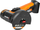 Mulli këndor pa kabllo Worx WX801.9 Solo, 20V, disk 76mm, portokalli