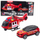 Set lodrash LEANToys Helicopter Fire Truck Fire Brigade, me drita, me zëra