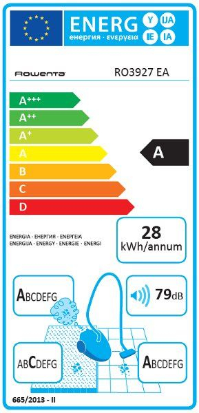Правосмукалка Rowenta RO3927 Compact Power, 750W, 3L, сина