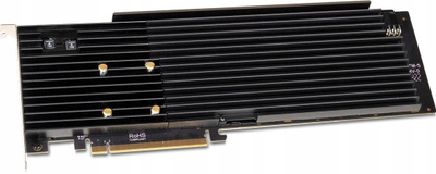 Kartë zgjerimi Sonnet M.2 8x4 Silent, PCIe 4.0, 8x SSD NVMe, e zezë