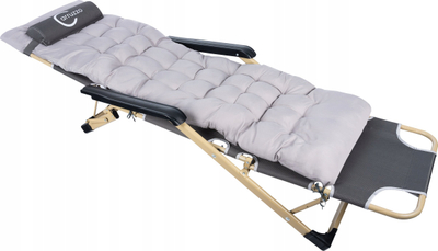 Стол zero gravity Carruzzo Outdoor, склоплив, со перница, сив