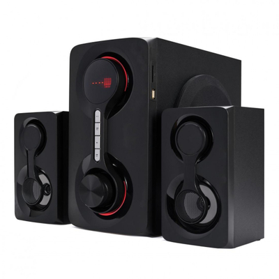 Kutia zëri Serioux SoundRise SRXS-2160W, sistem 2.1, 60W RMS, Bluetooth, i zi
