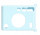 Këllëf silikoni LoveInstant LI00506 për Fujifilm Instax Mini EVO, material imitim lëkure, mbrojtje nga goditjet, blu