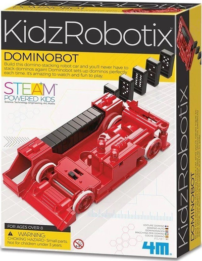 Set edukativ 4M Dominobot, robot ndërtimi, domino, shumëngjyrësh