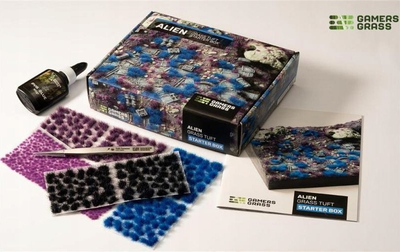 Set tufash bari Gamers Grass Alien, starter box, për miniatura