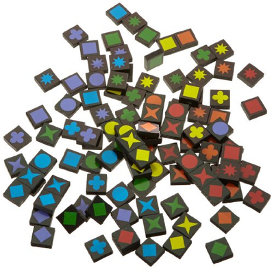 Lojë tavoline Qwirkle Travel, strategji, me tulla me ngjyra, për udhëtime