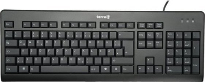 Tastierë Wortmann TERRA Keyboard 1500, me kabllo USB, gjermane QWERTZ, e zezë