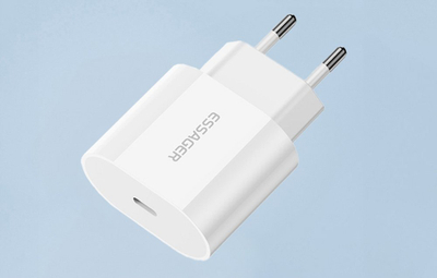 Karikues me kabllo ESSAGER, USB C në Lightning, karikim i shpejtë, i bardhë