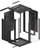 Kabinet i montuar në mur Lanberg (WF01-6618-10B), 19", 18U