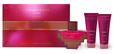 Set Afnan Ornament Purple Eau de Parfum 100 ml + Xhel dushi 100 ml + Losion 100 ml