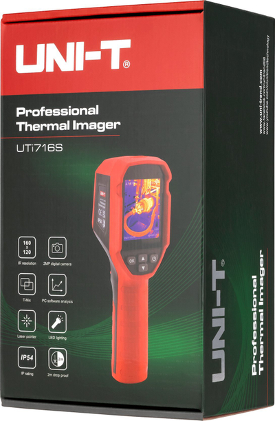 Kamerë termike Uni-T UTi716S, 160x120, ekran 2.4", -20°C deri 550°C