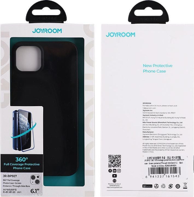 Mbulesë telefoni Joyroom 360 Full Case JR-BP928 për iPhone 13 Pro Max, me xham të kalit, gri