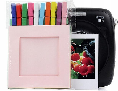 Set korniza kartoni Instax Square, 10 copë, me litar dhe kapëse, shumëngjyrëshe