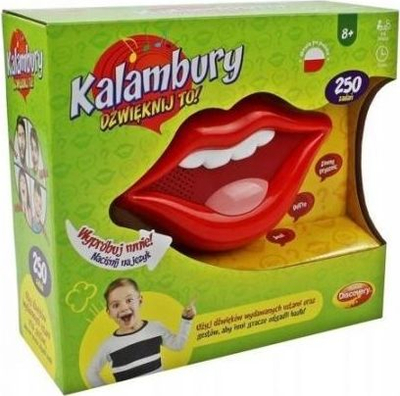 Loja shoqërore Dumel Discovery Kalambury, 250 detyra, lojtarë 8+, e kuqe