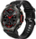 Smartwatch Veltori VT140-1, ekran 1.45\", Bluetooth 5.0, me rrip silikoni të zi