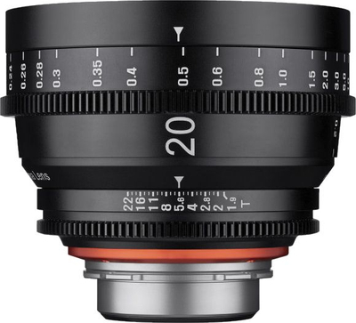 Objektiv kinematografik Xeen 20mm T1.9, Full Frame, mount PL, ngjyrë e zezë