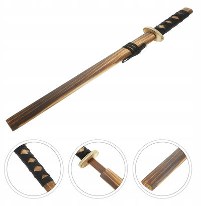 Дрвен меч Leantoys Wooden Sword Red, 73cm, црвена
