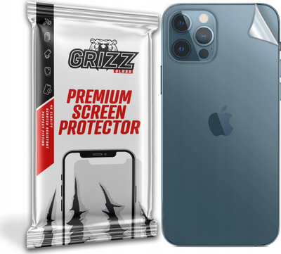 Fletë mbrojtëse e pasme GrizzGlass për Apple iPhone 12 Pro Max, satine, transparente